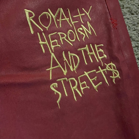 Ksubi Waxed Red Pants Sz 38 - Picture 5 of 7